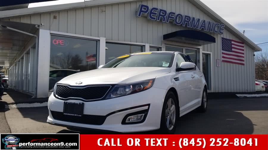 2015 Kia Optima 4dr Sdn LX, available for sale in Wappingers Falls, New York | Performance Motor Cars. Wappingers Falls, New York