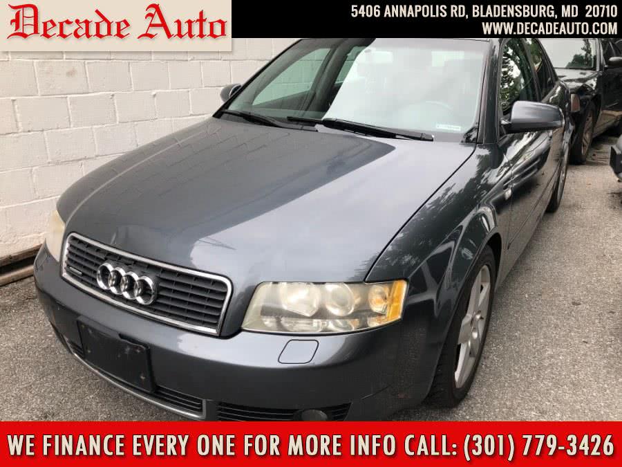 2004 Audi A4 2004 4dr Sdn 1.8T quattro Manual, available for sale in Bladensburg, Maryland | Decade Auto. Bladensburg, Maryland