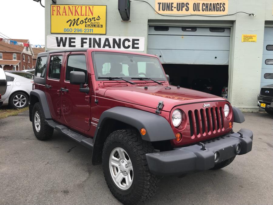 2012 Jeep Wrangler Unlimited 4WD 4dr Sport, available for sale in Hartford, Connecticut | Franklin Motors Auto Sales LLC. Hartford, Connecticut
