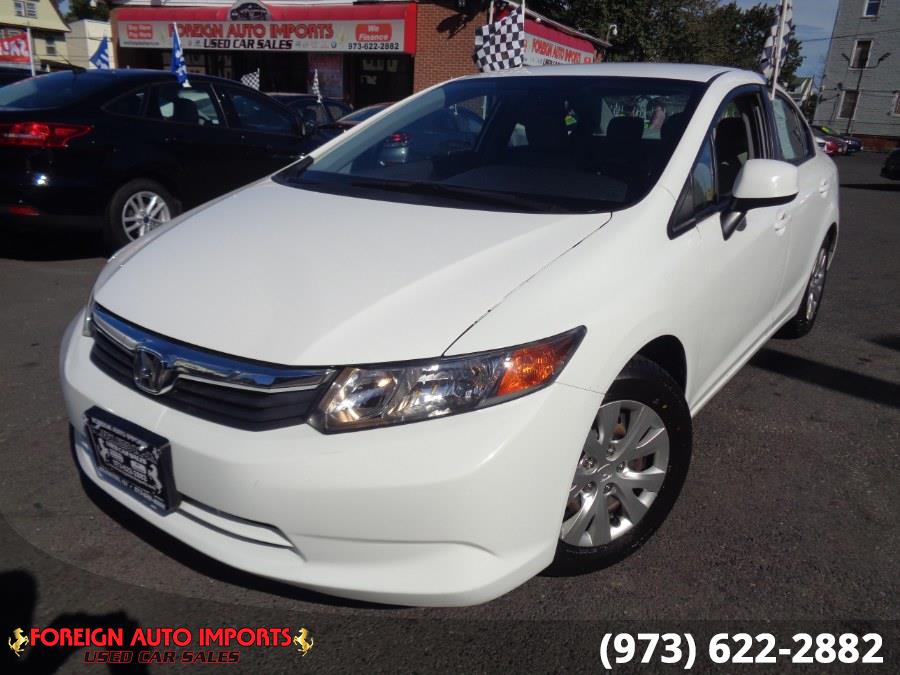 2012 Honda Civic Sdn 4dr Auto LX, available for sale in Irvington, New Jersey | Foreign Auto Imports. Irvington, New Jersey