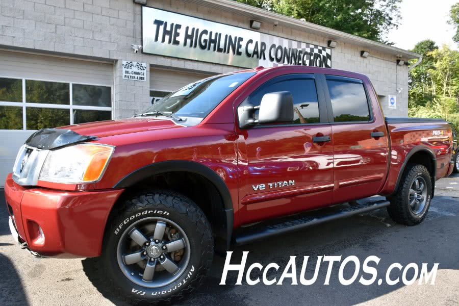 2015 Nissan Titan 4WD Crew Cab SWB PRO-4X, available for sale in Waterbury, Connecticut | Highline Car Connection. Waterbury, Connecticut