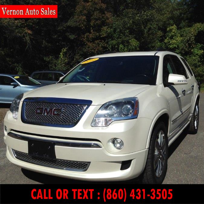 2012 GMC Acadia AWD 4dr Denali, available for sale in Manchester, Connecticut | Vernon Auto Sale & Service. Manchester, Connecticut