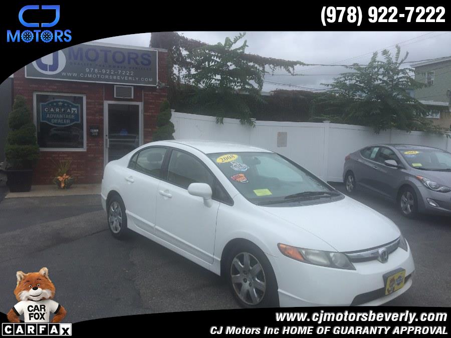 2008 Honda Civic Sdn 4dr Auto LX, available for sale in Beverly, Massachusetts | CJ Motors Inc. Beverly, Massachusetts 2008 Honda Civic Sdn 4dr Auto LX, available for sale in Beverly, Massachusetts | CJ Motors Inc. Beverly, Massachusetts