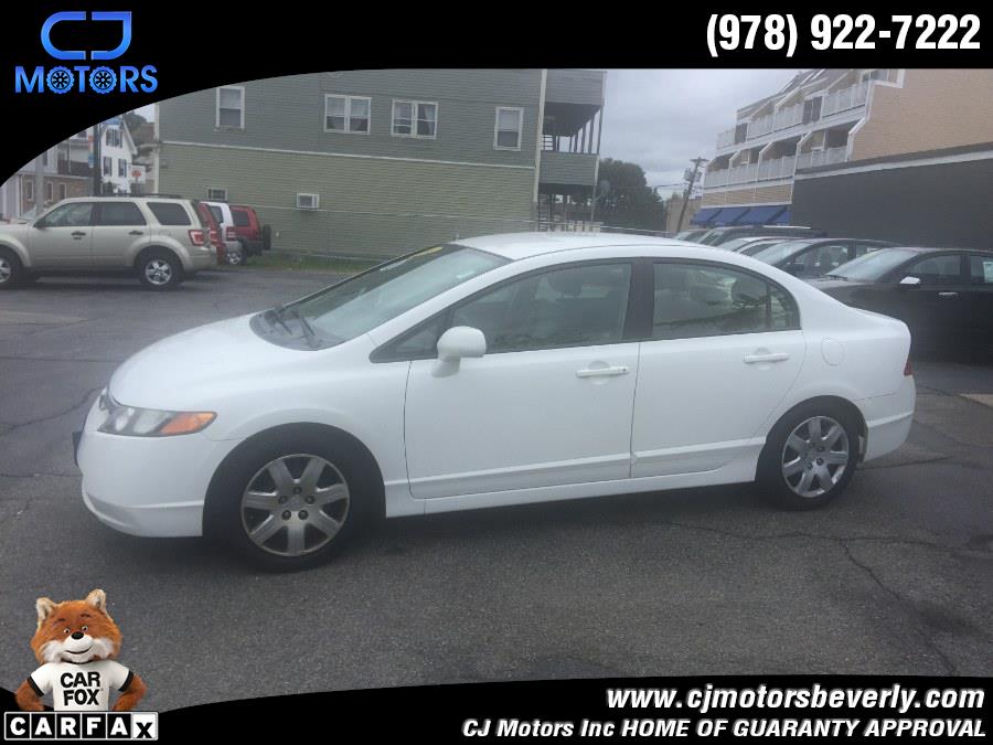 2008 Honda Civic Sdn 4dr Auto LX, available for sale in Beverly, Massachusetts | CJ Motors Inc. Beverly, Massachusetts 2008 Honda Civic Sdn 4dr Auto LX, available for sale in Beverly, Massachusetts | CJ Motors Inc. Beverly, Massachusetts
