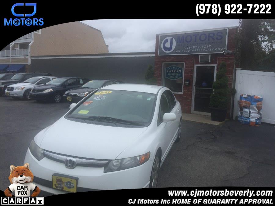 2008 Honda Civic Sdn 4dr Auto LX, available for sale in Beverly, Massachusetts | CJ Motors Inc. Beverly, Massachusetts 2008 Honda Civic Sdn 4dr Auto LX, available for sale in Beverly, Massachusetts | CJ Motors Inc. Beverly, Massachusetts