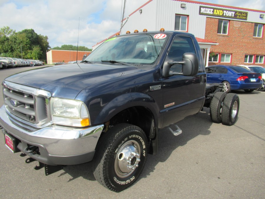 2003 Ford Super Duty F-350 DRW Reg Cab 141" WB 60" CA XL 4WD, available for sale in South Windsor, Connecticut | Mike And Tony Auto Sales, Inc. South Windsor, Connecticut