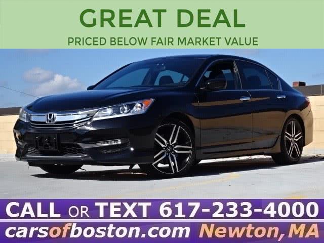 2016 Honda Accord Sedan 4dr I4 CVT Sport, available for sale in Newton, Massachusetts | Cars of Boston. Newton, Massachusetts