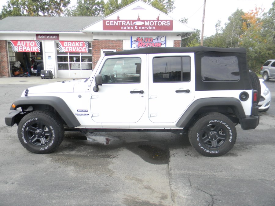2018 Jeep Wrangler JK Unlimited Sport 4x4, available for sale in Southborough, Massachusetts | M&M Vehicles Inc dba Central Motors. Southborough, Massachusetts