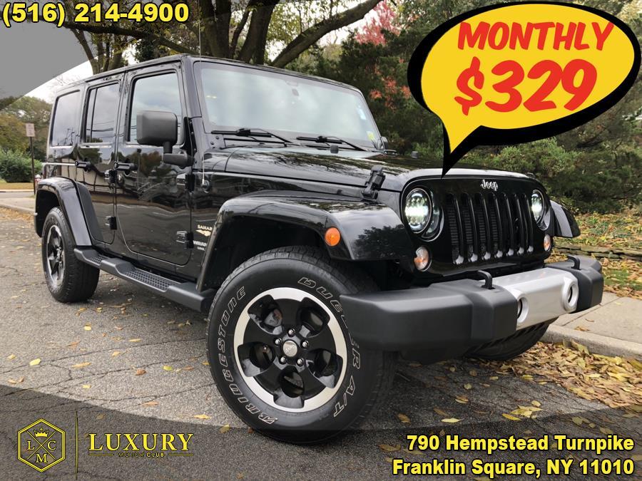 2014 Jeep Wrangler Unlimited 4WD 4dr Sahara, available for sale in Franklin Square, New York | Luxury Motor Club. Franklin Square, New York