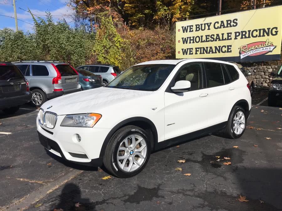 2013 BMW X3 AWD 4dr xDrive28i, available for sale in Naugatuck, Connecticut | Riverside Motorcars, LLC. Naugatuck, Connecticut