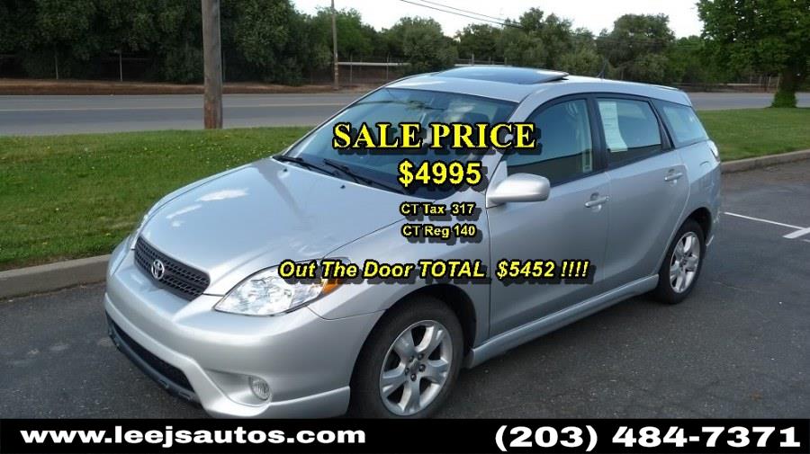 2005 Toyota Matrix 5dr Wgn XR Auto AWD (Natl), available for sale in North Branford, Connecticut | LeeJ's Auto Sales & Service. North Branford, Connecticut