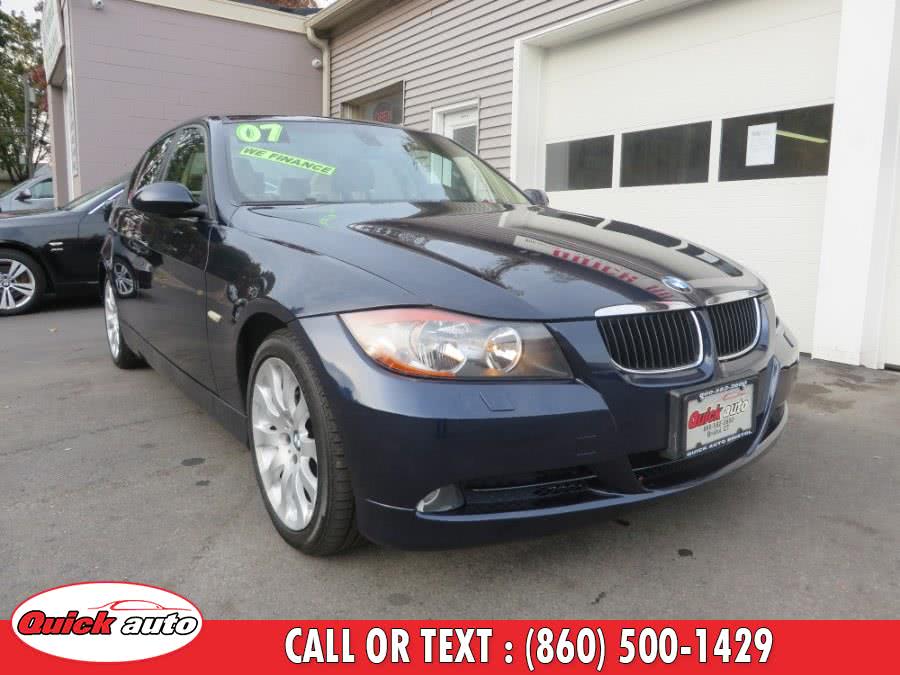 2007 BMW 3 Series 4dr Sdn 328xi AWD SULEV, available for sale in Bristol, Connecticut | Quick Auto LLC. Bristol, Connecticut