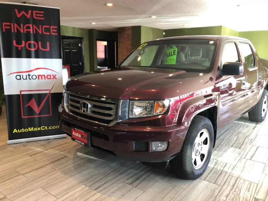 2012 Honda Ridgeline 4WD Crew Cab RT, available for sale in West Hartford, Connecticut | AutoMax. West Hartford, Connecticut