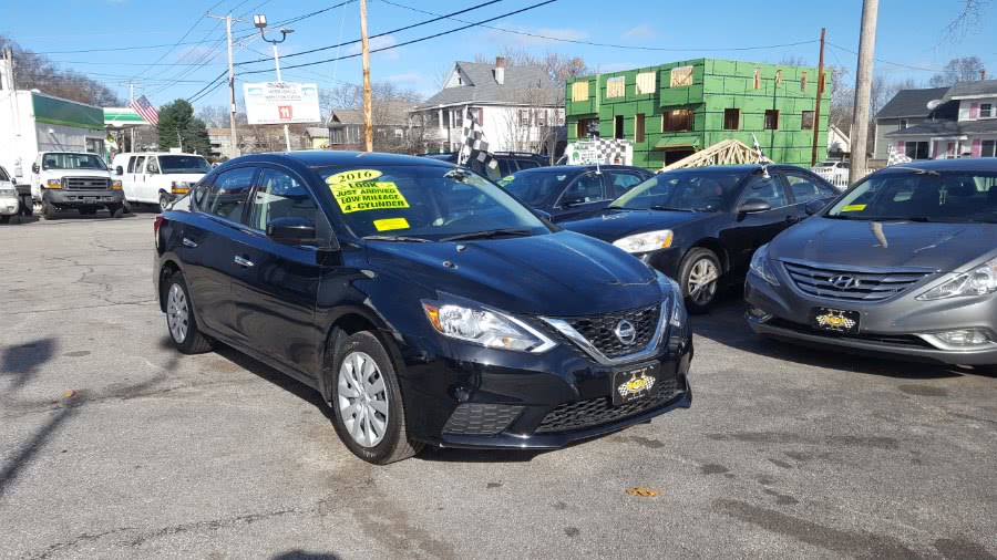 2016 Nissan Sentra 4dr Sdn I4 CVT SV, available for sale in Worcester, Massachusetts | Rally Motor Sports. Worcester, Massachusetts