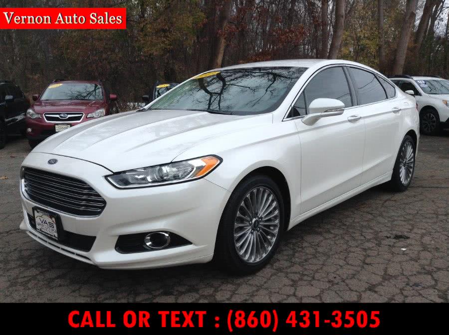 2013 Ford Fusion 4dr Sdn Titanium FWD, available for sale in Manchester, Connecticut | Vernon Auto Sale & Service. Manchester, Connecticut
