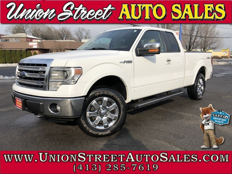 2013 Ford F-150 4WD SuperCab 145" Lariat, available for sale in West Springfield, Massachusetts | Union Street Auto Sales. West Springfield, Massachusetts