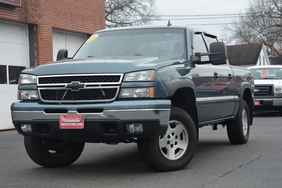 2006 Chevrolet Silverado 1500 Crew Cab 143.5" WB 4WD LS, available for sale in ENFIELD, Connecticut | Longmeadow Motor Cars. ENFIELD, Connecticut