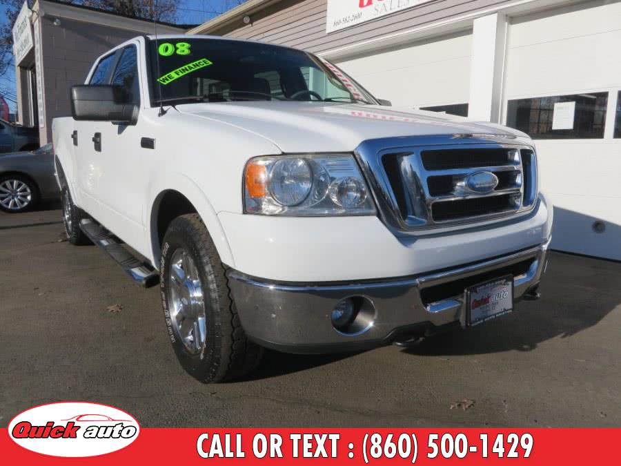 2008 Ford F-150 4WD SuperCrew 139" XLT, available for sale in Bristol, Connecticut | Quick Auto LLC. Bristol, Connecticut