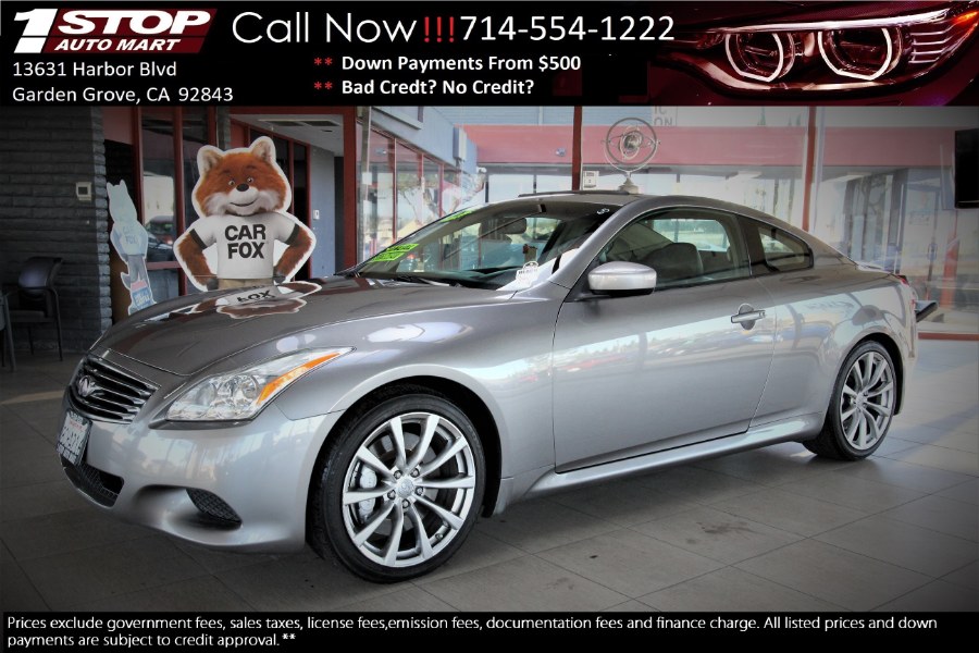 2008 Infiniti G37 Coupe 2dr Sport, available for sale in Garden Grove, California | 1 Stop Auto Mart Inc.. Garden Grove, California