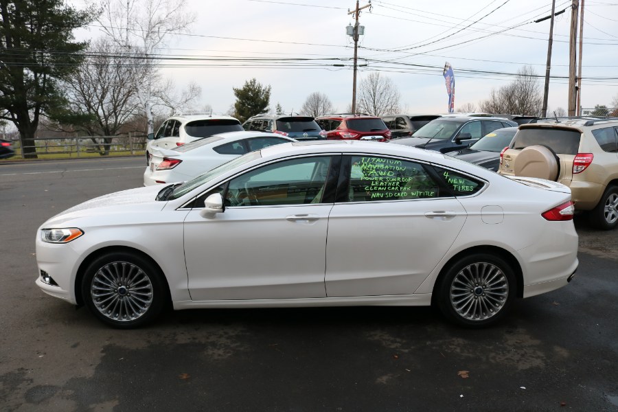 2016 Ford Fusion 4dr Sdn Titanium AWD, available for sale in Meriden, Connecticut | Jazzi Auto Sales LLC. Meriden, Connecticut
