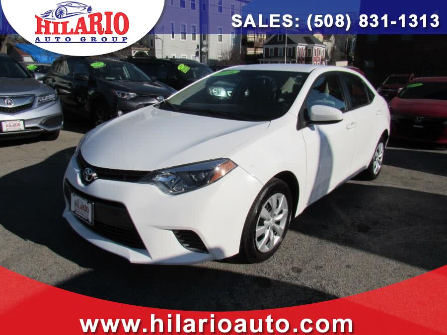 2016 Toyota Corolla 4dr Sdn CVT LE (Natl), available for sale in Worcester, Massachusetts | Hilario's Auto Sales Inc.. Worcester, Massachusetts