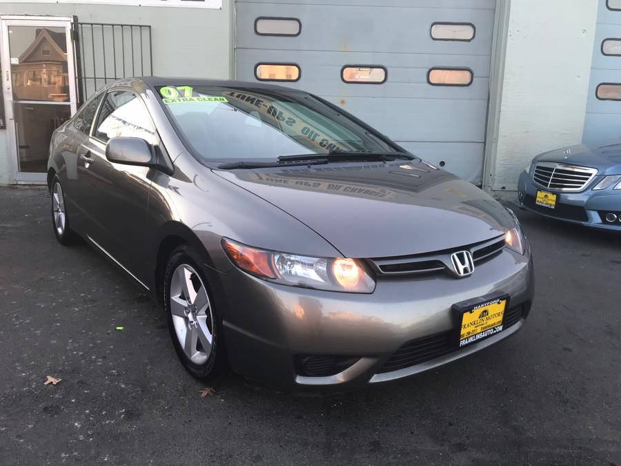 2007 Honda Civic Cpe 2dr AT EX, available for sale in Hartford, Connecticut | Franklin Motors Auto Sales LLC. Hartford, Connecticut