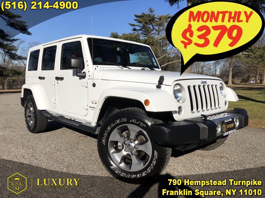 2018 Jeep Wrangler JK Unlimited Sahara 4x4, available for sale in Franklin Square, New York | Luxury Motor Club. Franklin Square, New York