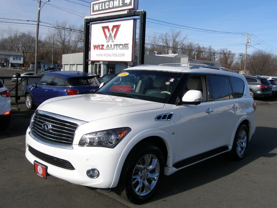 2014 INFINITI QX80 4WD 4dr, available for sale in Stratford, Connecticut | Wiz Leasing Inc. Stratford, Connecticut