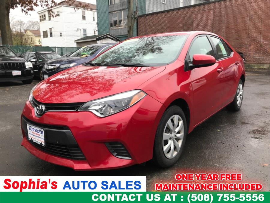 2015 Toyota Corolla 4dr Sdn CVT LE (Natl), available for sale in Worcester, Massachusetts | Sophia's Auto Sales Inc. Worcester, Massachusetts