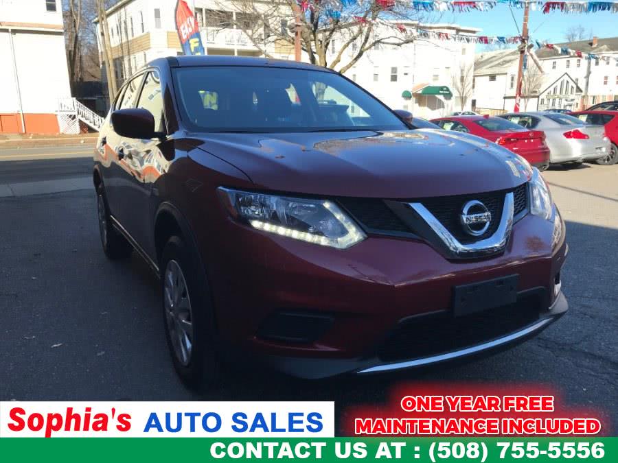 2016 Nissan Rogue AWD 4dr S, available for sale in Worcester, Massachusetts | Sophia's Auto Sales Inc. Worcester, Massachusetts