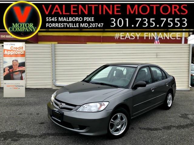 2005 Honda Civic Sdn LX, available for sale in Forestville, Maryland | Valentine Motor Company. Forestville, Maryland