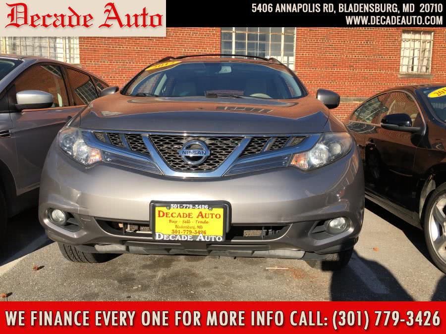 2012 Nissan Murano AWD 4dr SL, available for sale in Bladensburg, Maryland | Decade Auto. Bladensburg, Maryland