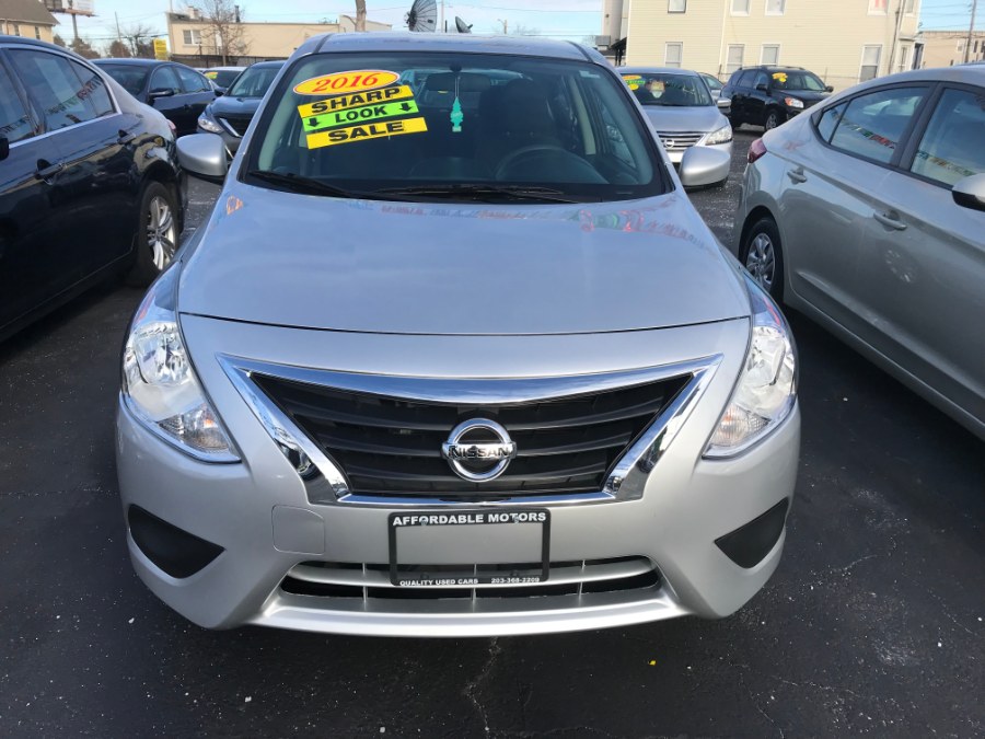 2016 Nissan Versa 4dr Sdn Auto 1.6 S, available for sale in Bridgeport, Connecticut | Affordable Motors Inc. Bridgeport, Connecticut 2016 Nissan Versa 4dr Sdn Auto 1.6 S, available for sale in Bridgeport, Connecticut | Affordable Motors Inc. Bridgeport, Connecticut