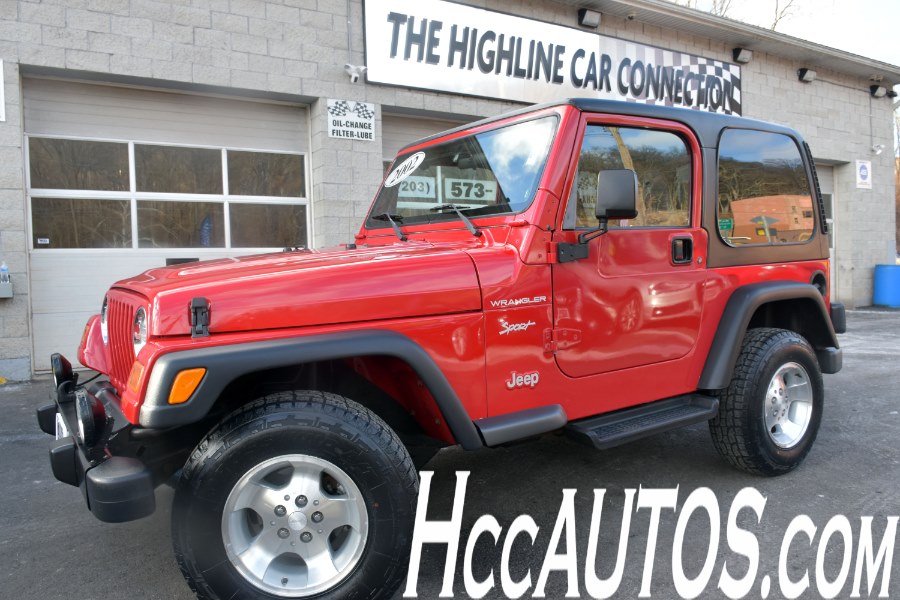 2002 Jeep Wrangler 2dr Sport, available for sale in Waterbury, Connecticut | Highline Car Connection. Waterbury, Connecticut