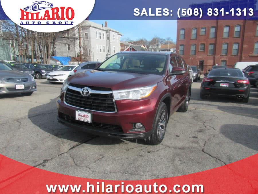 2016 Toyota Highlander AWD 4dr V6 XLE (Natl), available for sale in Worcester, Massachusetts | Hilario's Auto Sales Inc.. Worcester, Massachusetts