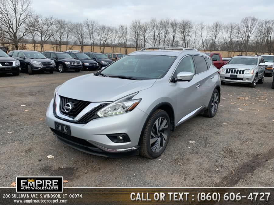 2015 Nissan Murano AWD 4dr Platinum, available for sale in S.Windsor, Connecticut | Empire Auto Wholesalers. S.Windsor, Connecticut