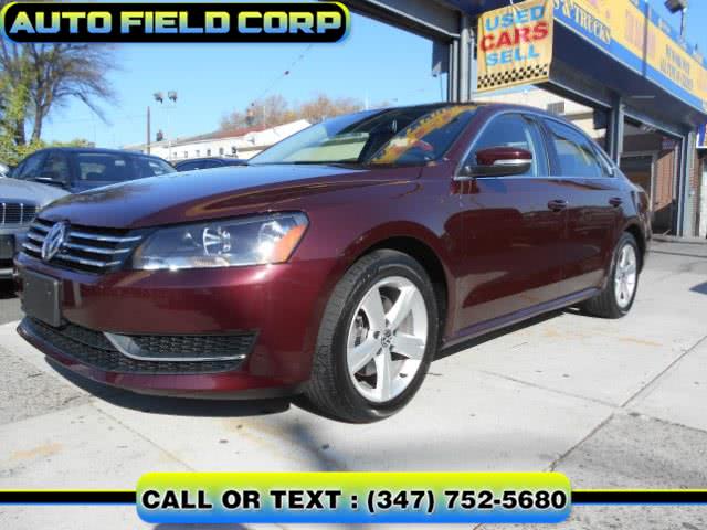 2013 Volkswagen Passat SE 4dr Sdn 2.5L Auto SE PZEV, available for sale in Jamaica, New York | Auto Field Corp. Jamaica, New York