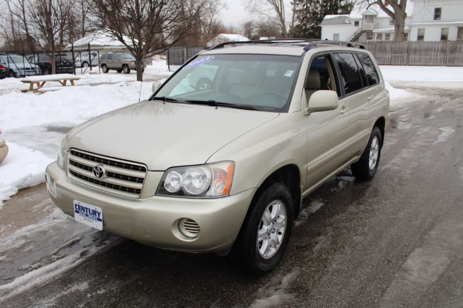 2002 Toyota Highlander 4dr V6 4WD, available for sale in East Windsor, Connecticut | Century Auto And Truck. East Windsor, Connecticut