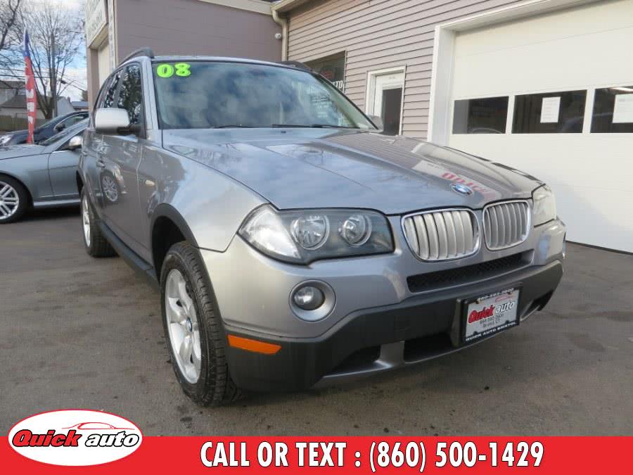 2008 BMW X3 AWD 4dr 3.0si, available for sale in Bristol, Connecticut | Quick Auto LLC. Bristol, Connecticut