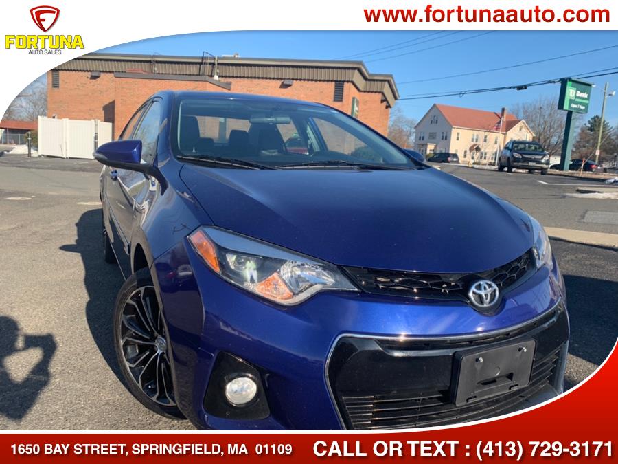2016 Toyota Corolla 4dr Sdn CVT S (Natl), available for sale in Springfield, Massachusetts | Fortuna Auto Sales Inc.. Springfield, Massachusetts