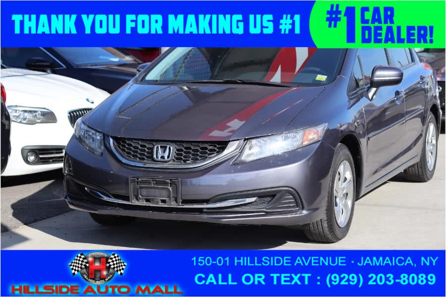 2015 Honda Civic Sedan 4dr CVT LX, available for sale in Jamaica, New York | Hillside Auto Mall Inc.. Jamaica, New York