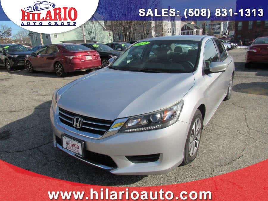 2013 Honda Accord Sdn 4dr I4 CVT LX, available for sale in Worcester, Massachusetts | Hilario's Auto Sales Inc.. Worcester, Massachusetts