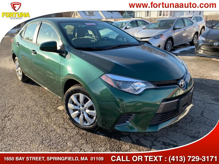 2016 Toyota Corolla 4dr Sdn CVT LE (Natl), available for sale in Springfield, Massachusetts | Fortuna Auto Sales Inc.. Springfield, Massachusetts