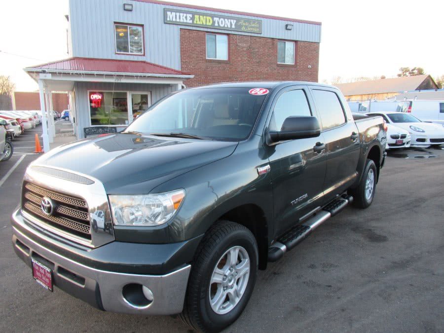 2008 Toyota Tundra 4WD Truck CrewMax 5.7L V8 6-Spd AT SR5, available for sale in South Windsor, Connecticut | Mike And Tony Auto Sales, Inc. South Windsor, Connecticut