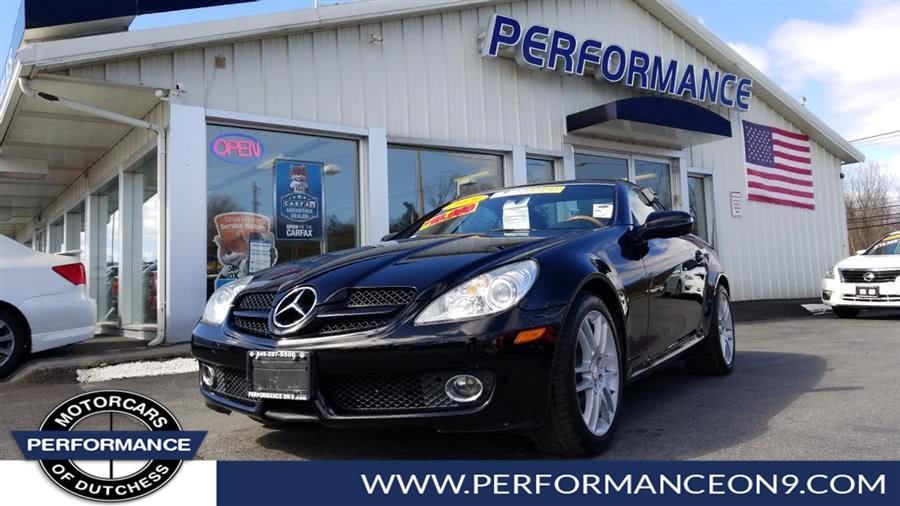 2009 Mercedes-Benz SLK-Class 2dr Roadster 3.0L, available for sale in Wappingers Falls, New York | Performance Motor Cars. Wappingers Falls, New York