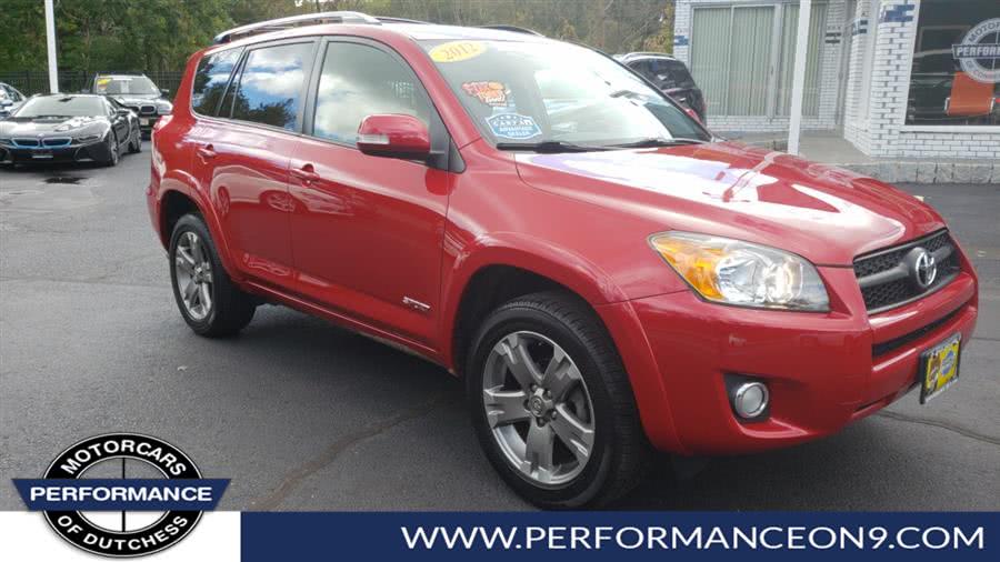 2012 Toyota RAV4 4WD 4dr I4 Sport (Natl), available for sale in Wappingers Falls, New York | Performance Motor Cars. Wappingers Falls, New York