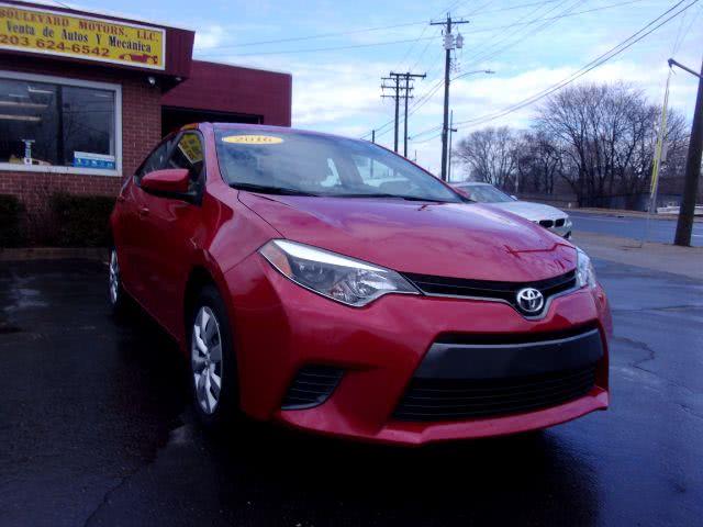2016 Toyota Corolla LE CVT, available for sale in New Haven, Connecticut | Boulevard Motors LLC. New Haven, Connecticut