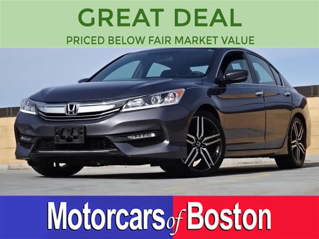2016 Honda Accord Sedan 4dr I4 CVT Sport, available for sale in Newton, Massachusetts | Motorcars of Boston. Newton, Massachusetts