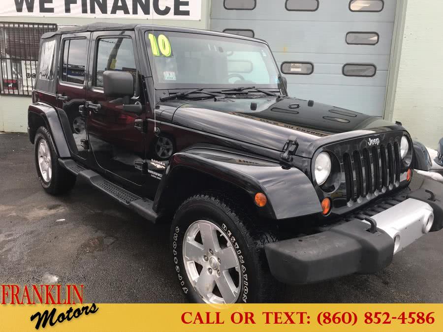 2010 Jeep Wrangler Unlimited 4WD 4dr Sahara, available for sale in Hartford, Connecticut | Franklin Motors Auto Sales LLC. Hartford, Connecticut