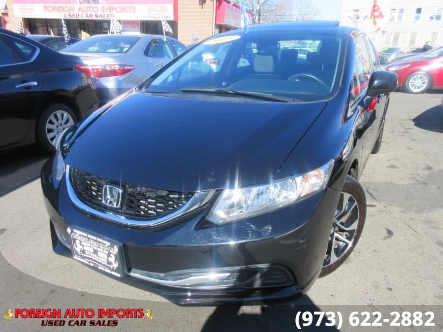 2013 Honda Civic Sdn 4dr Auto EX, available for sale in Irvington, New Jersey | Foreign Auto Imports. Irvington, New Jersey